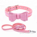 Leather Led Dog Collar Leash Leather Pet Dog Collars Leash Training Dogs Collar Supplier